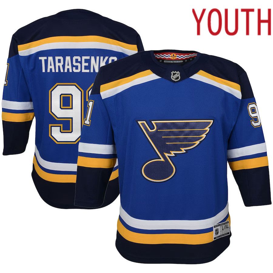Youth St. Louis Blues #9 Vladimir Tarasenko Blue Home Premier Player NHL Jersey->youth nhl jersey->Youth Jersey